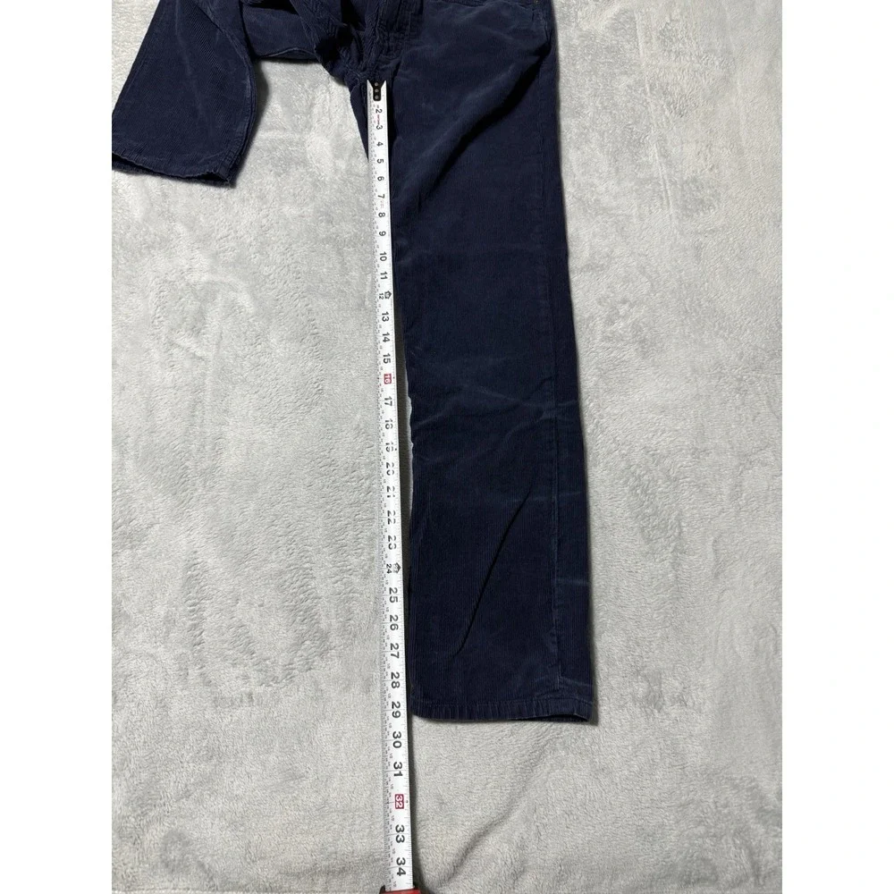 Polo Ralph Lauren Corduroy Pants Mens 32x29 Navy‎ Blue Corduroy Cotton